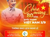Chào Mừng 80 Năm Quốc Khánh Việt Nam 2/9 – Thông Báo Lịch Nghỉ Lễ BMFE 2025