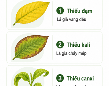 Phân Biệt Thiếu Đạm, Kali, Canxi Trên Lá Cây