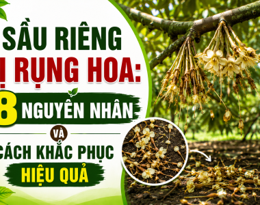 Sầu riêng bị rụng hoa: 8 nguyên nhân và cách khắc phục hiệu quả