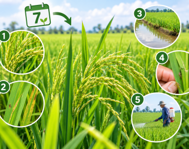 7 ngày trước làm đòng: 5 việc cần kiểm tra trên ruộng lúa