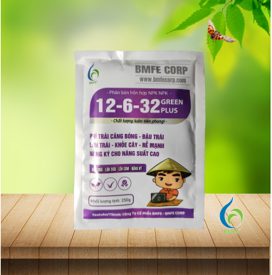 Phân Bón 12-6-32 Green Plus: Bí Quyết Phì Trái, Nặng Ký, Sáng Màu