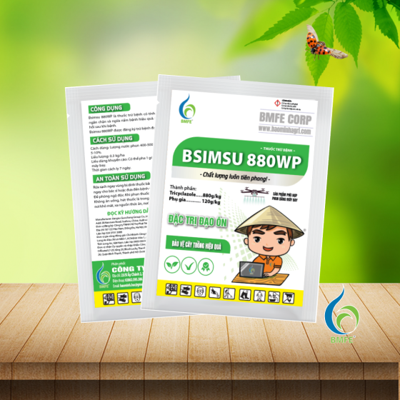 BSIMSU 880WP – Giải pháp đặc trị bệnh đạo ôn trên lúa hiệu quả và an toàn